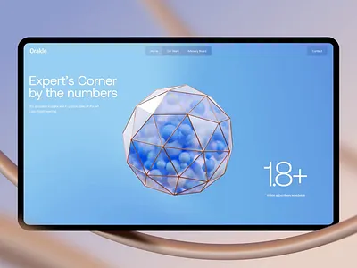 Orakle desktop 3D illustration . 3d animation design digital art drylikov graphic design illustration interaction interface landing landing page mobile ui ux user experience web web design webdesign website website design