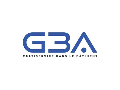 GBA Logo - MULTISERVICE DANS LE BÂTIMENT branding design illustration logo logomark typography vector