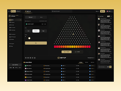 Plinko Game - Online Casino bet betting casino casino game casino games gambling gaming online casino original game plinko plinko casino plinko game product design slots sport betting ux casino web app web casino web game web3