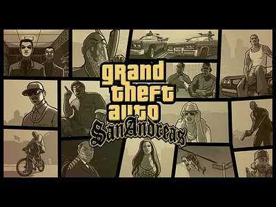 Grand Theft Auto San Andreas Gold 2d anniversary artwork cover game gold golden grand theft auto grand theft auto san andreas gta gta sa gta san andreas logo old school rockstar games san andreas wallpaper
