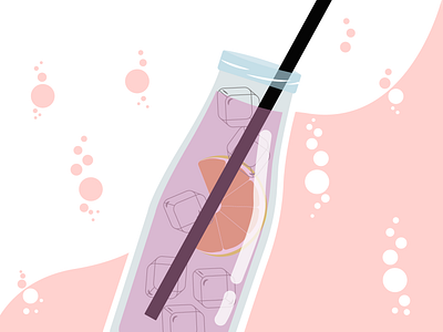 ✨Pastel Refreshment ∘˙○˚.• advertisement aesthetic commercial cute flat fun graphic design illustration pastel color vector