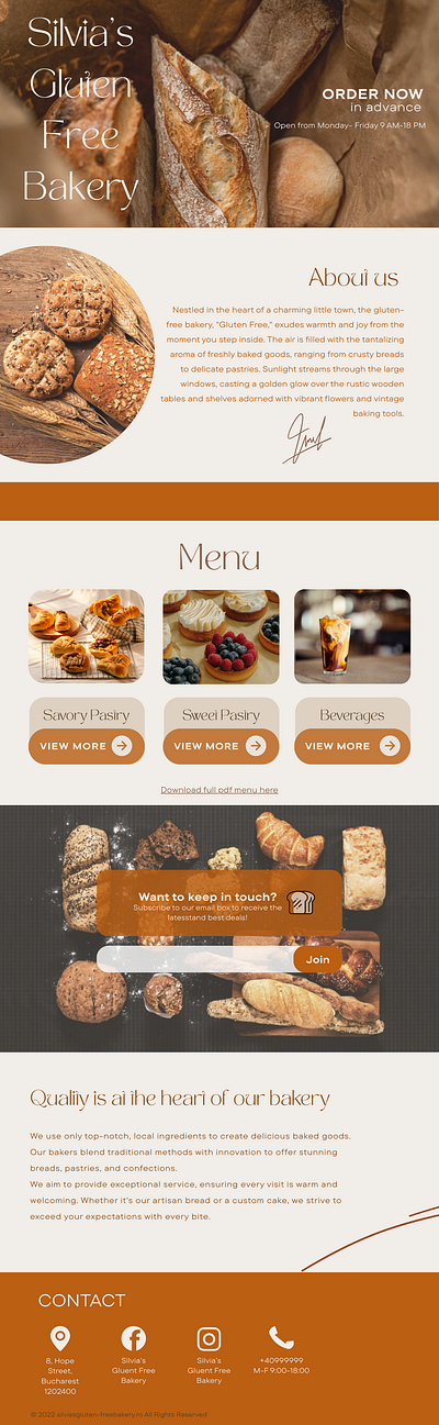 Bakery Website bakery branding coffee pastry ui website