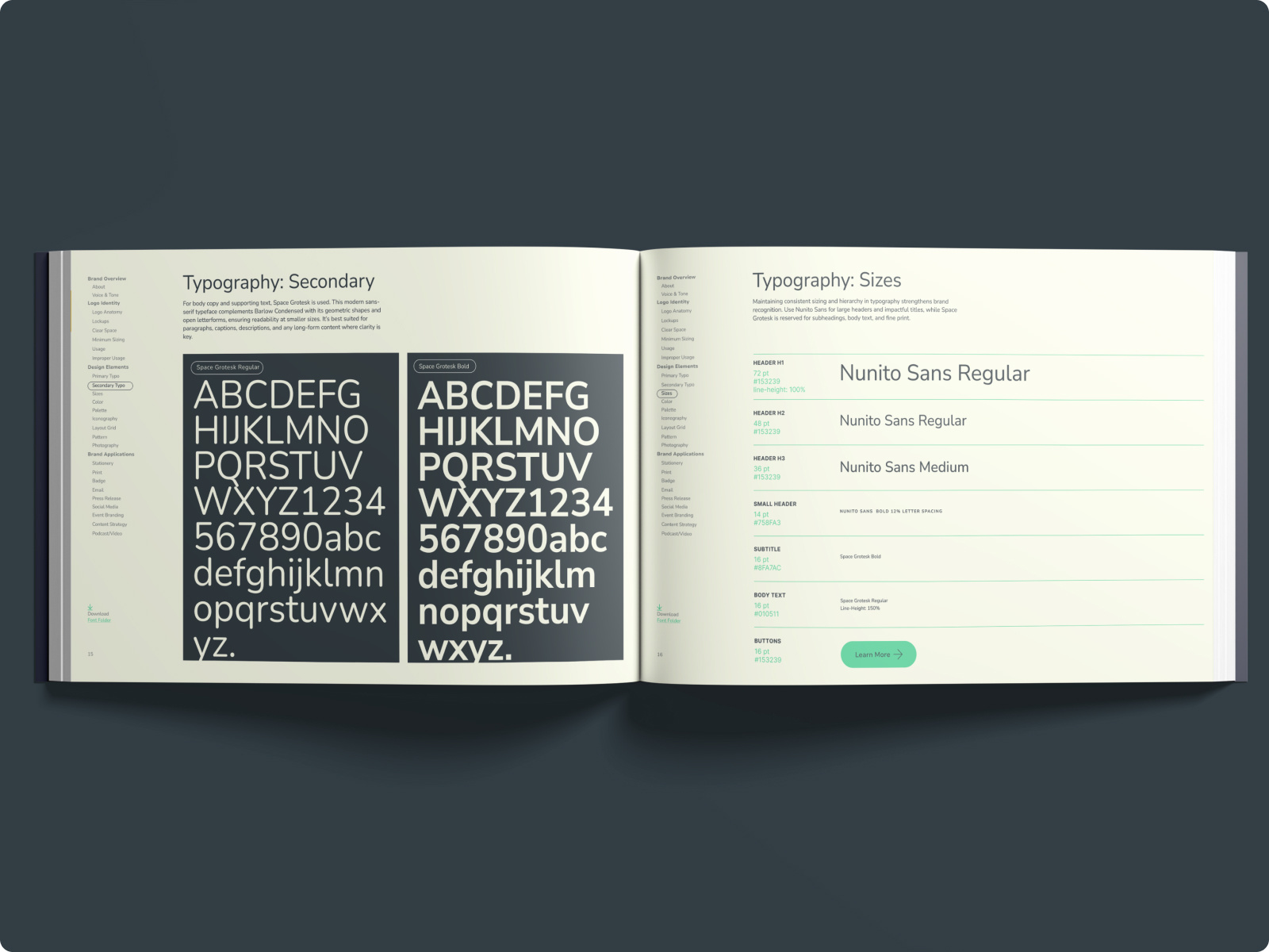 Example of Brand Book Design | Brand Guidelines