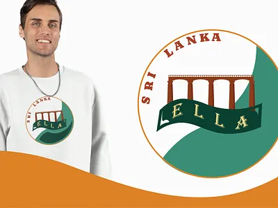 Ella, Sri Lanka branding ceylon ella graphic design sri lanka train travel tshirt