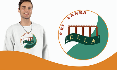 Ella, Sri Lanka branding ceylon ella graphic design sri lanka train travel tshirt