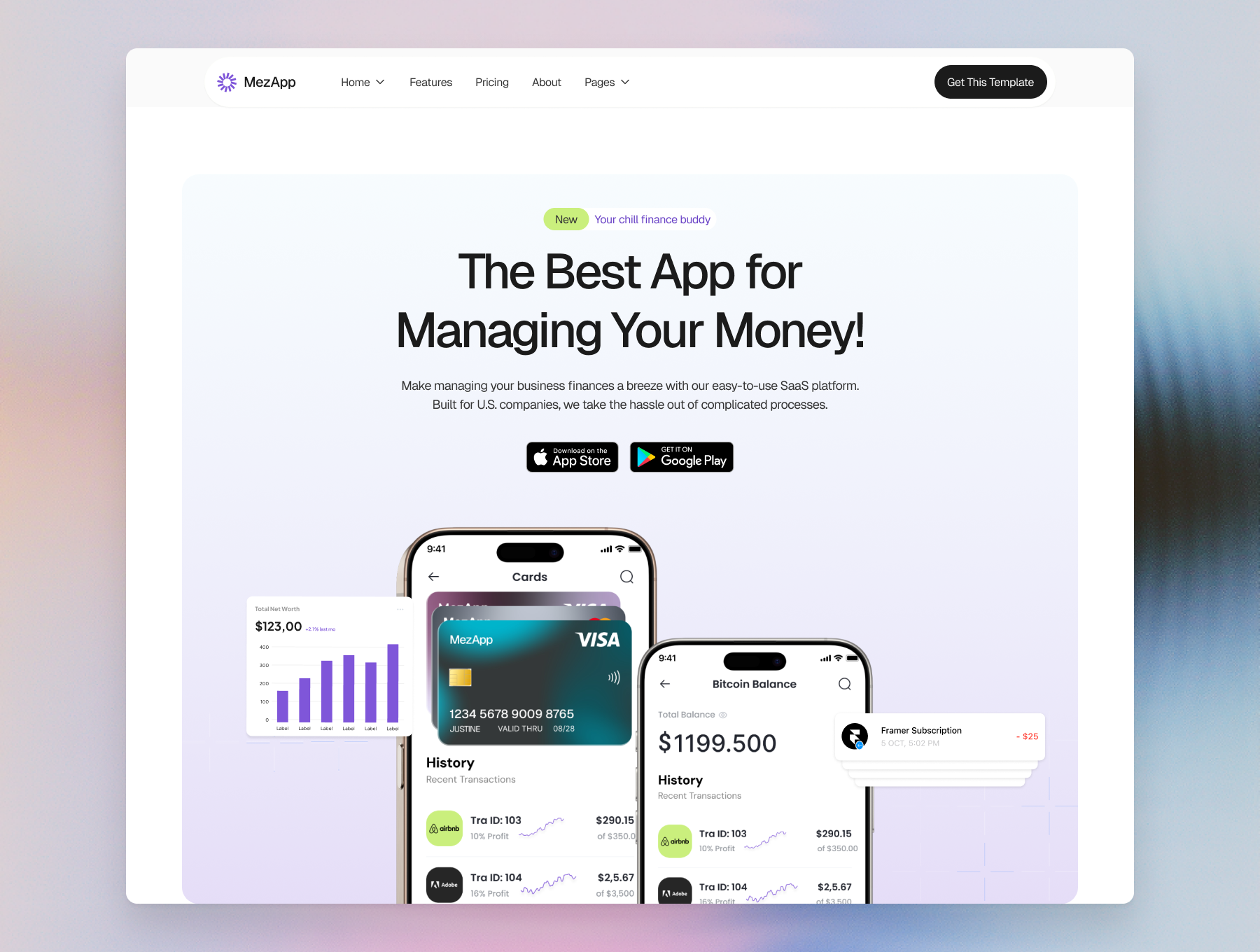 Example of Fast & Interactive Framer Websites