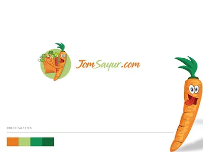 Carrot Mascot Logo for grocery business