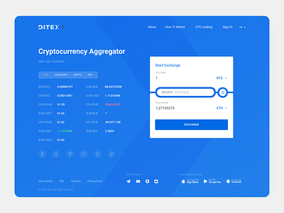 Cryptocurrency Aggregator Dark/Light Mode crypto cryptocurrency aggregator dark light mode financial fintech finthech