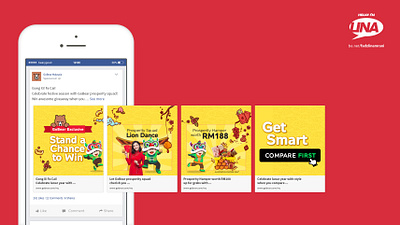 gobear Lunar New Year EDM Campaign branding social media