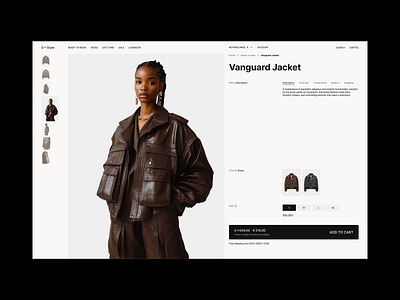 Product page design / S—Style editorial layout product product page typography ui ux web web design