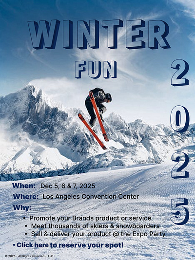 Winter Fun 2025 — Event Poster Design poster design ui