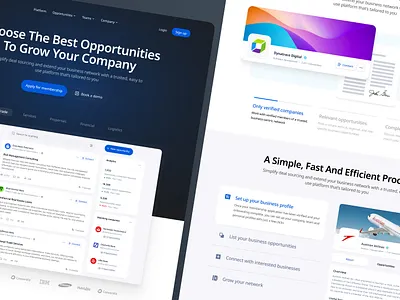 Businessverse - Business Opportunity Network b2b business connections linkedin networking sales social media ux