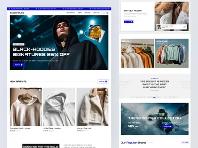 Modern Fashion E-commerce UI Webdesign clothingstore designinspiration ecommercedesign fashionwebsite figmadesign landingpagedesign minimaldesig moderndesign onlinestore uidesign webdesign wintercollection