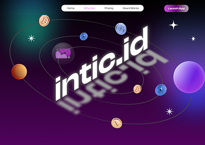 intic.id - Universal Event Ticketing Built for Any Chain crypto landing page nft ticket web design web3