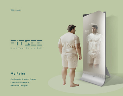 FITSEE - The Smart Fitness Mirror That Motivates Change branding fitness app hardware design innovation interaction design logo mobile app motivation app startup uiux design