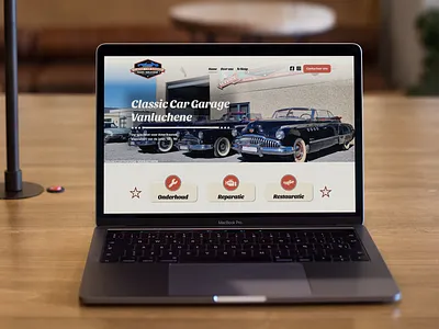 Classic Car Garage Redesign classic cars garage redesign ui web design website