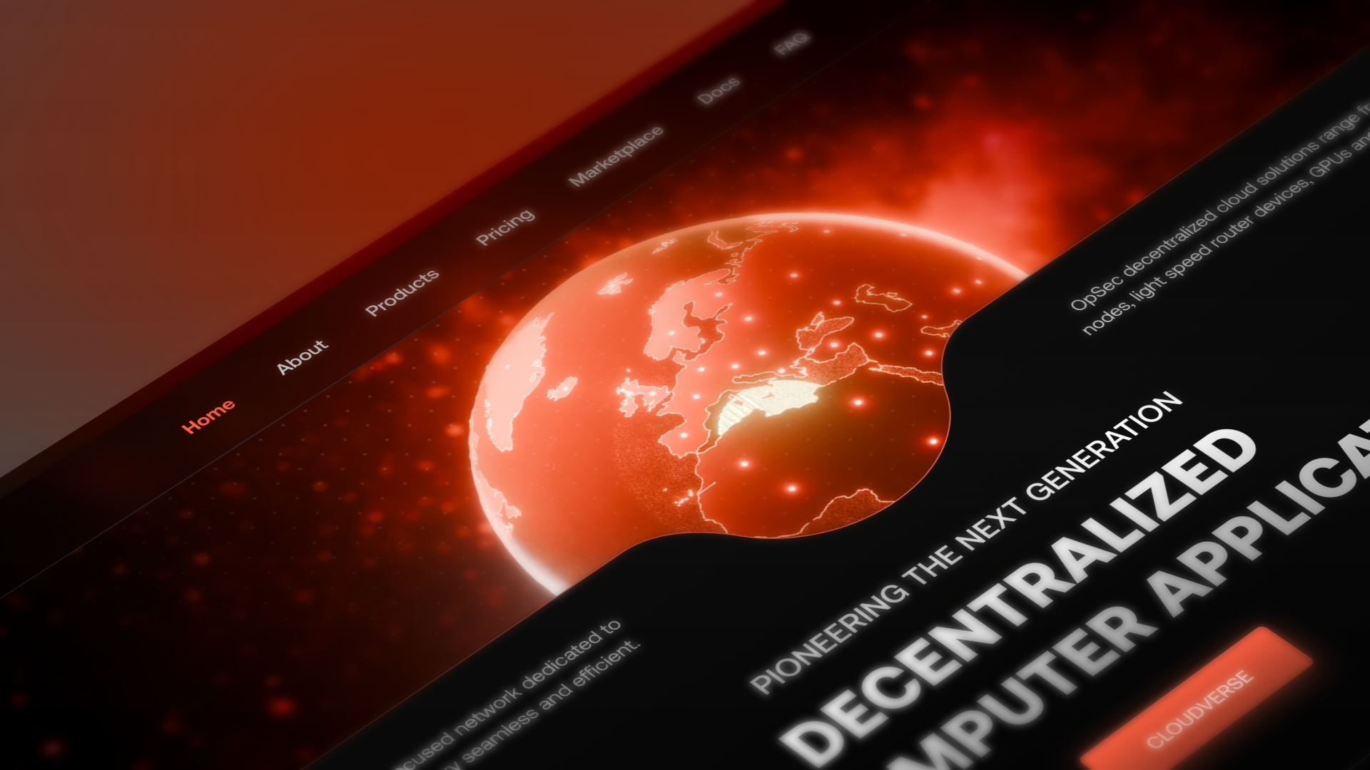 SAAS - Web3 Landing Page 3d branding code defi depin desci design figma framer frontend landing page motion graphics onchain opsec saas spline ui uiux ux web3