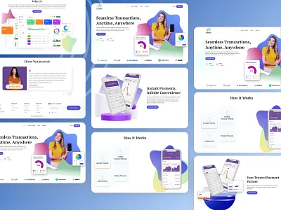 App Landing Page app alnding page app design app platform brand identity branding design ecommerce app ecommerce design icon lettermark ui uiux website design