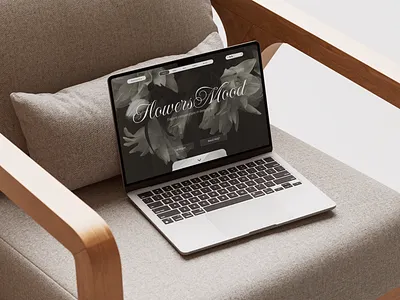 FlowersMood Landing Page branding dark ecommerce flowers landing landing page luxe product design shop ui uiux ux