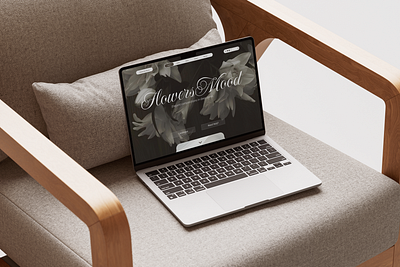 FlowersMood Landing Page branding dark ecommerce flowers landing landing page luxe product design shop ui uiux ux