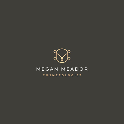 Luxury Monogram Logo Design for Cosmetologist beautybranddesign graphicdesign logodesign logodesigner luxury luxurybrandidentity luxurylogo monogramlogo