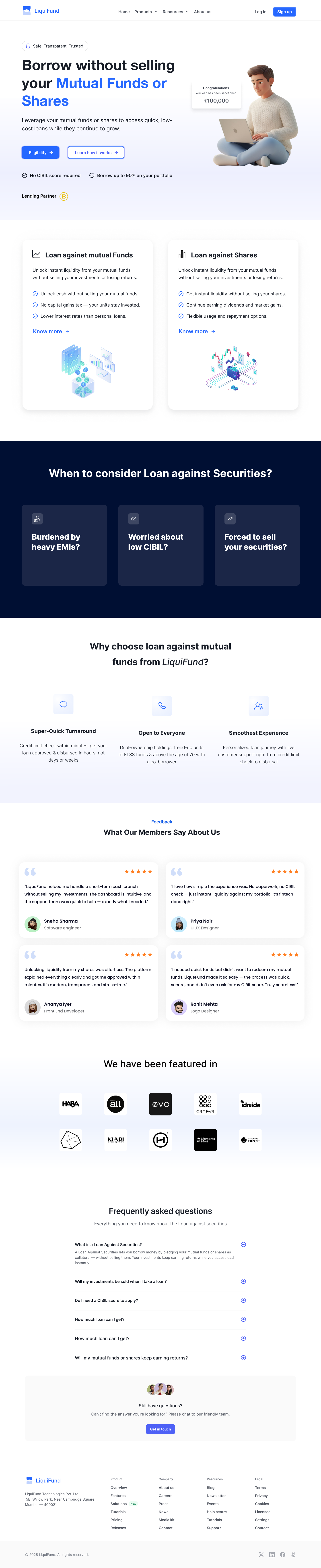 LiuiFund Landing page design 3d branding graphic design ui