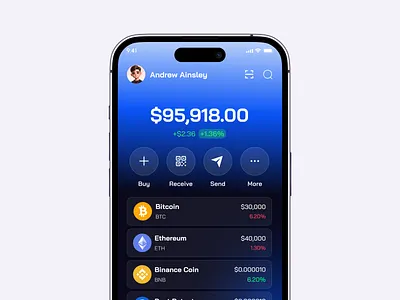 Decentralized Crypto Wallet App bitcoin crypto app design crypto app ui crypto exchange crypto wallet decentralized crypto wallet app fintech app ios mobile app neobanking startup wallet app