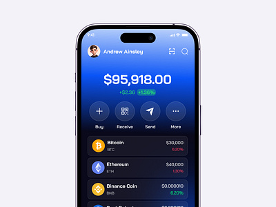 Decentralized Crypto Wallet App bitcoin crypto app design crypto app ui crypto exchange crypto wallet decentralized crypto wallet app fintech app ios mobile app neobanking startup wallet app