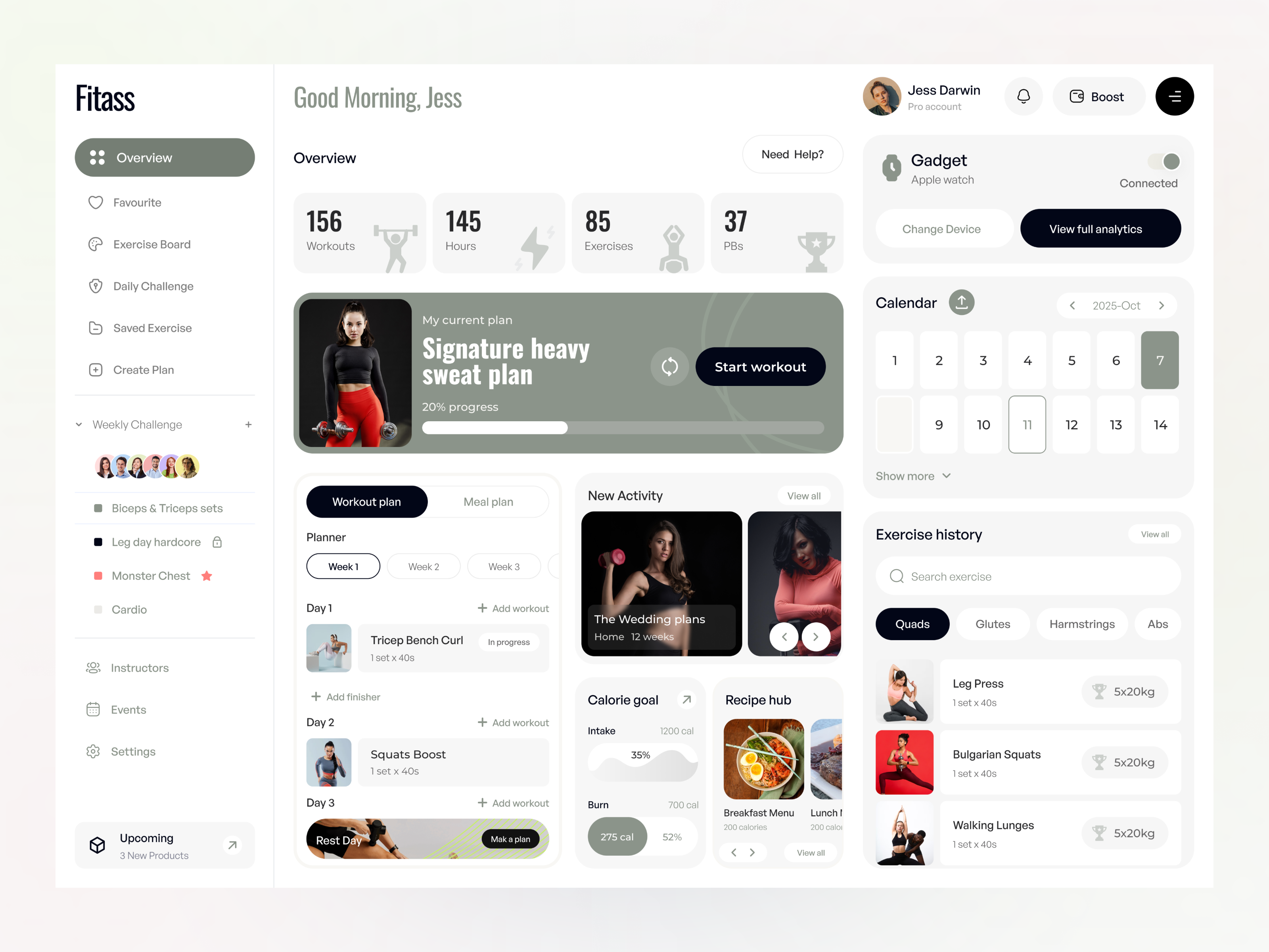 Example of Dashboard, Software & Web App Design