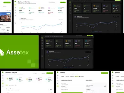 Assetex-Saas Dashboard UIUX Design adminpanel animation bestuiux dashboard product realestate saas trendydesign ui uidesign uxdesign