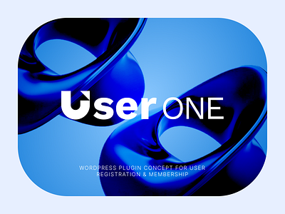 User ONE - WordPress Plugin Brand Concept 3d branding logo one plugin registration ui user wordpress