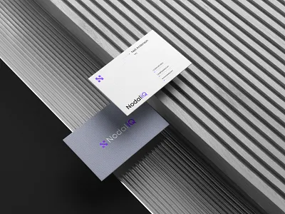 Nodaliq — Minimal Business Card Design brand collateral brand identity brand system branding design business card design business stationery corporate identity creative direction creative studio design agency design process futuristic branding minimal design modern design nodaliq print branding stationery design tech branding the voyage studio visual identity