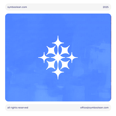 Logo 5 / 1 year daily AI logo challenge ai blue identity logo logochallange north star shapr spark star startup