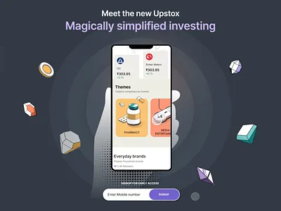 Up Trend - Web experience brand story illustration interaction micro interactions one page product story scroll scroll based visual language web experience