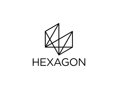 HEXAGON LOGO abstract branding design illustration logo typography vector