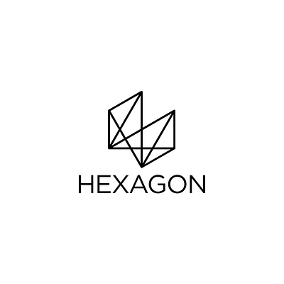HEXAGON LOGO abstract branding design illustration logo typography vector