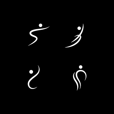 Gymnastics icons symbol design icon illustration logo symbol vector