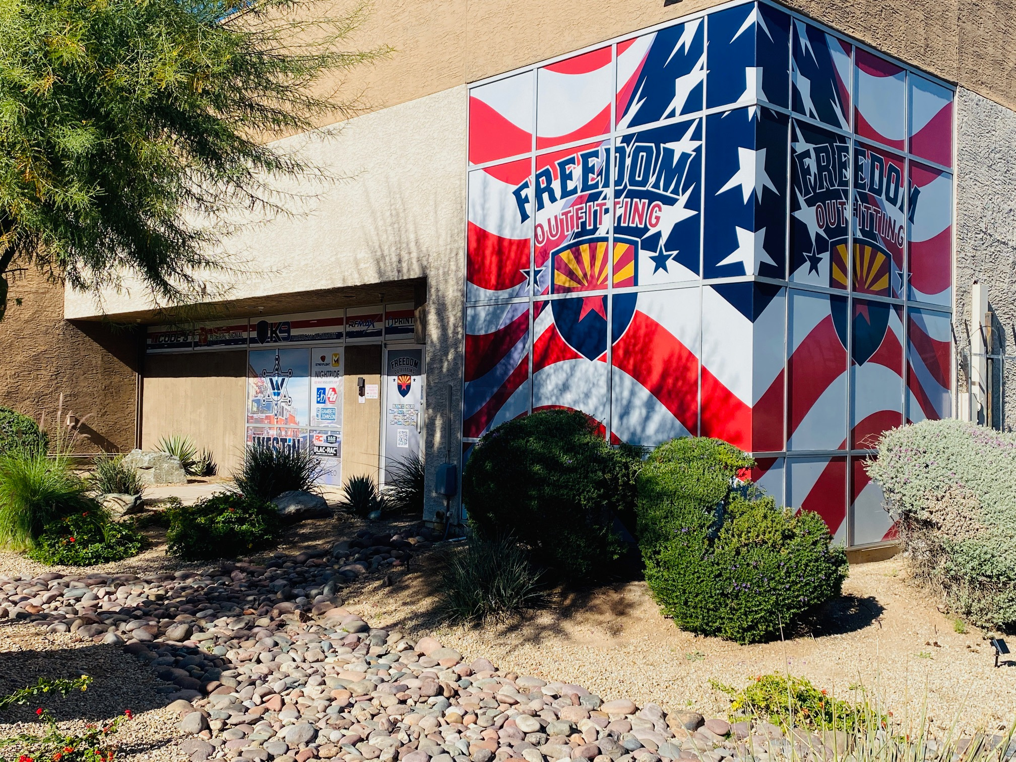 Retail Window Design, Print and Install Window Perf building design window perf