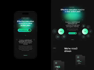 UI/UX Website for Marketing agency agency animation colors creative design gradients marketing ui ux webdesign