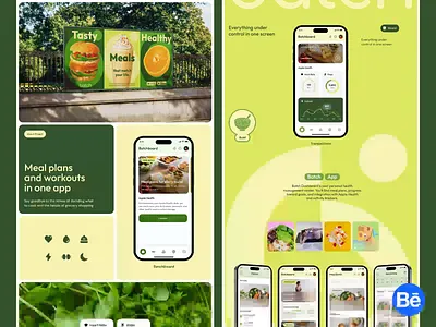 Batch - Healthy lifestyle Mobile app app app design behance brand identity branding case clean fitness app healthcare healthy app lifestyle mobile mobile app nutrition app tracker app ui web design