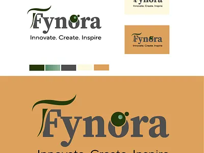 Fynora logo embodies creativity branddesign branding fynora graphic design inspiration logo minimallogo professionalbranding technology typographylogo ui
