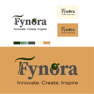 Fynora logo embodies creativity branddesign branding fynora graphic design inspiration logo minimallogo professionalbranding technology typographylogo ui