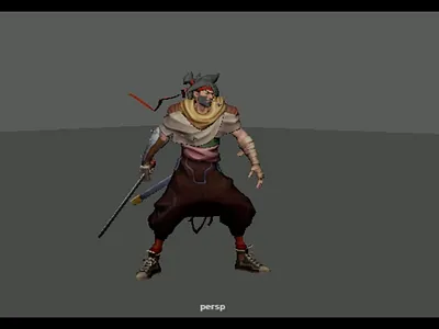 Warrior Sword Attack Gameplay Animations animation art attack game gameplay graphic design idle moves rig run walk
