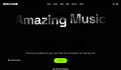 Sonance Headset flowmo animated starting kit animation flowmo motion graphics web design