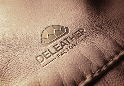 DELEATHER FACTORY Logo branding design graphic design illustration logo mockup typography vector