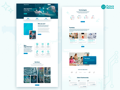 Algorithmity Web Design bulgaria development freelance futurenaturedesign portfolio ui web design