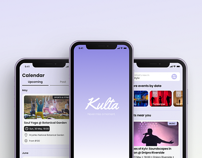 Kulta. Event App Design Project branding event app event platform design mobile ui study case ui