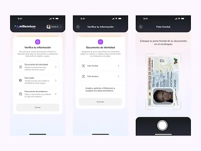 Verificación identidad app crypto crypto design kyc ui design wallet