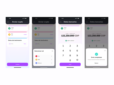 Send Crypto app design app mobile crypto send send usdt send wallet ui usdt ux wallet