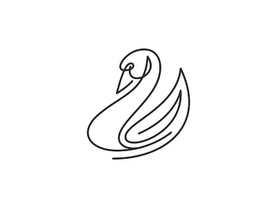 Swan Logo animal logo bird elegant feminine graphic design icon illustration lineart logo luxury swan swan logo